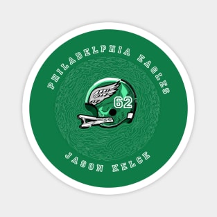 Jason Kelce Helmet 62 - Philadelphia eagles Magnet